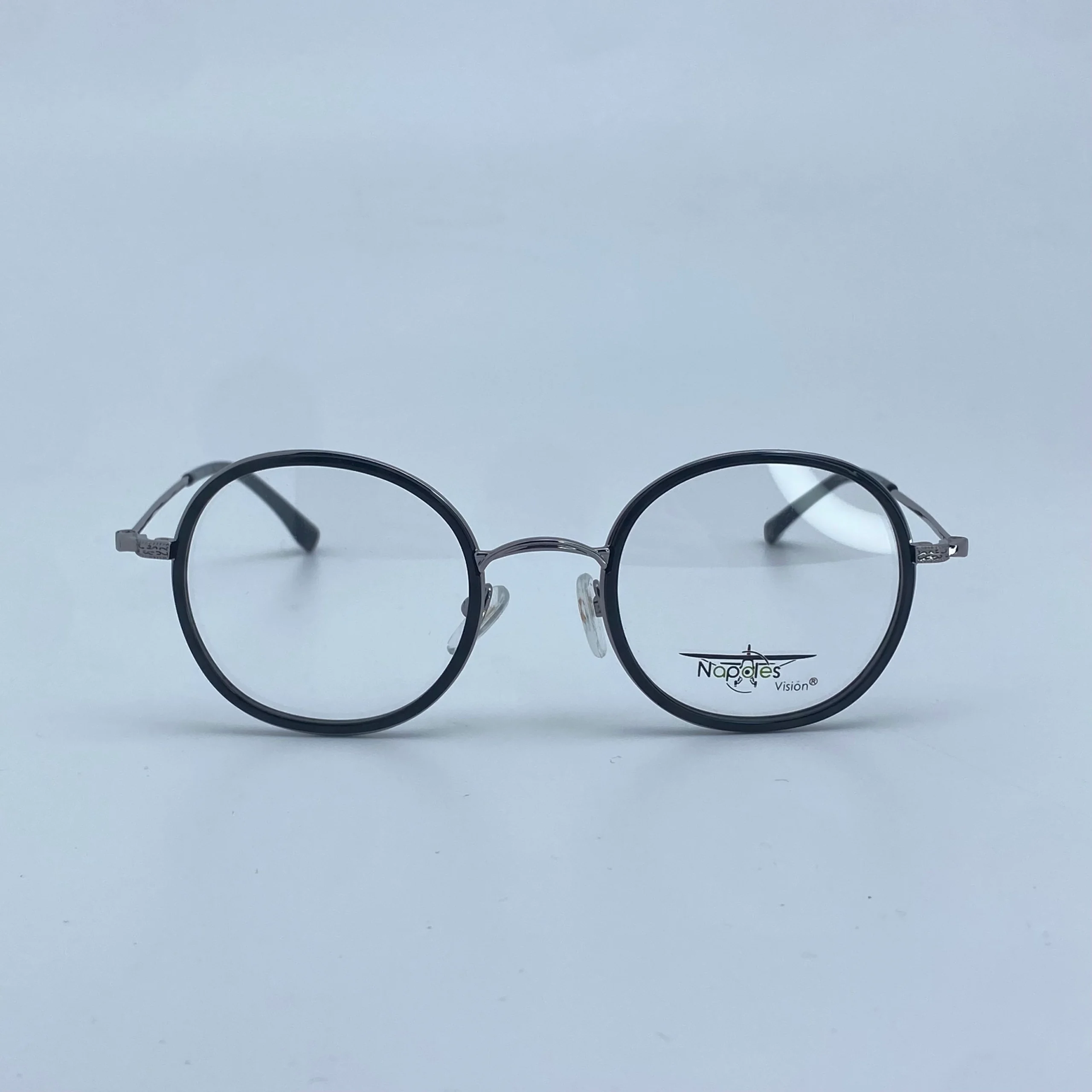 Montura Óptica Unisex en Acero quirúrgico - Nápoles Visión Negro C1 - 10796J