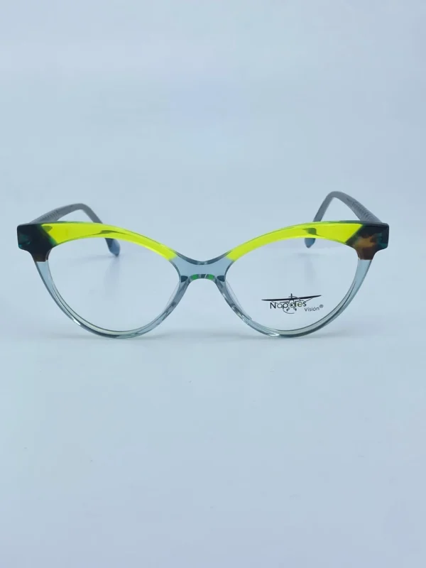 Montura Óptica de Mujer en Acetato laminado y herrajes en Acero Quirúrgico - Nápoles Visión Verde C2 - 9826