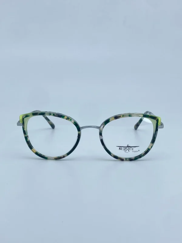 Montura Óptica de Mujer en Acetato con Herrajes en Acero - Nápoles Visión Verde C6 - W56102